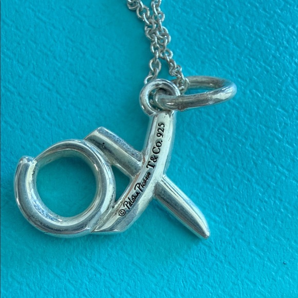 Tiffany & Co. Silver XO Pendant Necklace - Picture 5 of 5